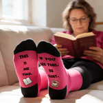 Personalisierte lustige nicht stören Socken weichen Komfort mehrfarbige Socken mit Text Geburtstag Alltag Geschenk für Familie Freunde
