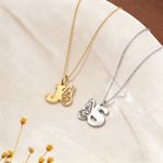 Personalized Butterfly  Initial Necklace Dainty Jewelry Anniversary Valentine's Day Birthday Gift for Women
