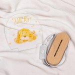 Veilleuse LED personnalisée avec nom et animal mignon - Décoration de chambre avec base en bois - Cadeau d'anniversaire pour les enfants