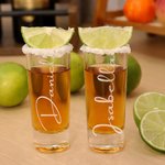 Personalised Engraved Name Shot Glass Wedding Bachelor Parties Gift for Groomsmen Liquor Lovers