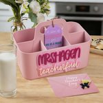 Personalised Teacher Fuel Caddy 3D Letter Desk Organizer with Name and Label Back to School Appreciation Gift for Teacher