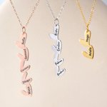 Collana personalizzata 1-5 cuori con nome inciso Regalo per la festa della mamma, compleanno e anniversario per la nonna e la sorella