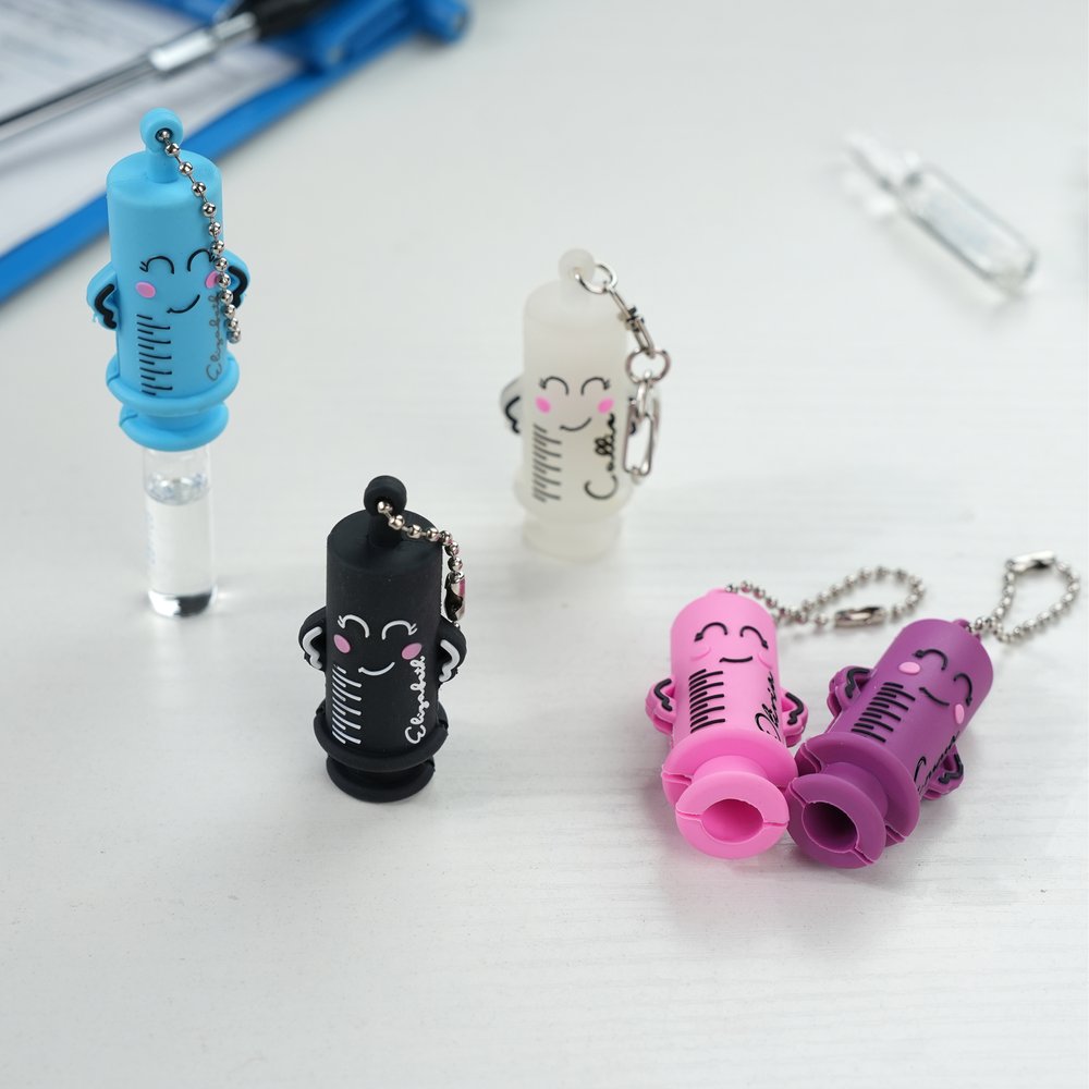 Personalized Playful Syringe Design Ampoule Opener Breaker with Metal Clasp and Name Nurses' Day Appreciation Gift for Nurses Doctors Medical Staff 3