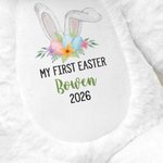Personalised My First Easter Plush Bunny with Name and Year Easter Gift for Kid