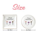 Piatto portagioie in ceramica personalizzato con nome e testo Uso quotidiano Regalo di compleanno per amici e parenti