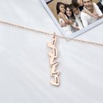 Collana personalizzata 1-5 cuori con nome inciso Regalo per la festa della mamma, compleanno e anniversario per la nonna e la sorella