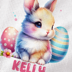 Spersonalizowany ręcznik waflowy Cute Bunny Super Absorbent Waffle Tea Towel z imieniem i nazwiskiem Wielkanocny prezent dla chłopców i dziewczynek