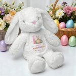 Personalisierte erste Ostereier Peter Rabbit niedlichen Plüsch Plüschtier Spielzeug mit Namen und Jahr erste Ostergeschenk für Kinder