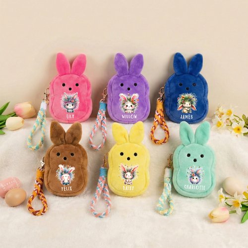 Porte-monnaie de Pâques personnalisé, étiquettes de panier de Pâques Porte-monnaie de Pâques personnalisé, étiquettes de panier de Pâques