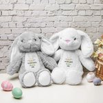 Personalised My First Easter Plush Bunny with Name and Year Easter Gift for Kid