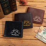 Portefeuille homme en cuir PU avec noms personnalisé Multicolore My Missing Piece Cadeau d'anniversaire de Saint-Valentin pour petit ami mari