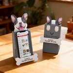 Personalised Cute Pet Face Photo Paw Bone Design Phone Holder with Text Desk Decor Daily Use Birthday Gift for Pet Owners