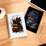Personalised Dragon Design A5 Spiral Notebook with Name and 120 Lined Pages Office Use Birthday Gift for Dragon-Loving Readers Bookworms