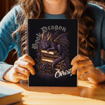 Personalised Dragon Design A5 Spiral Notebook with Name and 120 Lined Pages Office Use Birthday Gift for Dragon-Loving Readers Bookworms