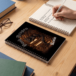 Personalised Dragon Design A5 Spiral Notebook with Name and 120 Lined Pages Office Use Birthday Gift for Dragon-Loving Readers Bookworms