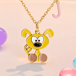 Collier Marsupilami à longue queue personnalisé avec nom Cadeau d'anniversaire pour femmes filles enfants | Callie × Marsupilami®.