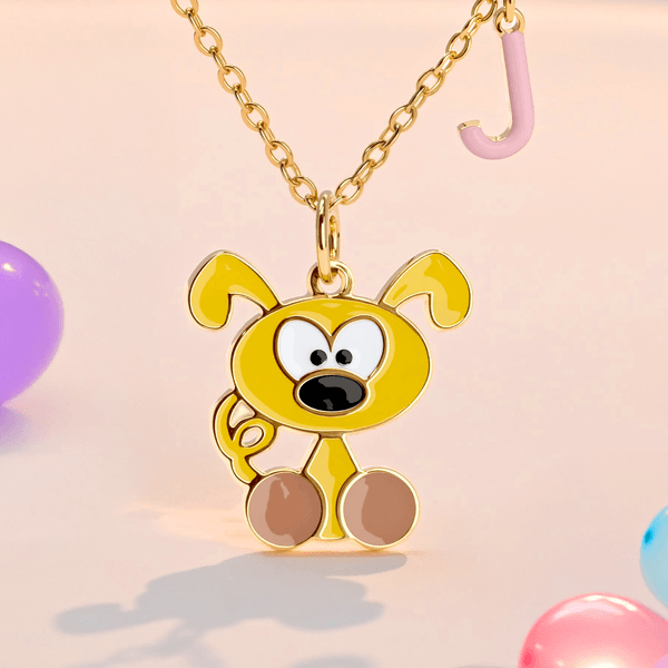 Personalisierte Langschwanz Marsupilami Halskette mit Namen Jahrestag Geburtstag Geschenk für Frauen Mädchen Kinder | Callie × Marsupilami®