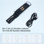 Personalisierte Cartoon Lesefigur wiederaufladbare LED-Leselampe mit Klammer und Namen Geburtstag Geschenk für Bücherliebhaber Bücherwürmer