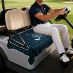 Coprisedile per seduta per golf cart in poliestere personalizzato con nome e iniziale - Regalo ideale per compleanni per golfisti