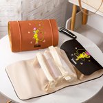 Spersonalizowana torba do makijażu ze skóry PU Marsupilami w żółte cętki z imieniem Niezbędny prezent urodzinowy dla kobiet | Callie × Marsupilami®
