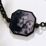 Braccialetto personalizzato con foto nascosta attivata dal calore e testo inciso Gioielli delicati Regalo di compleanno anniversario commemorativo per la coppia Amico del cuore