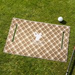 Coprisedile per seduta per golf cart in poliestere personalizzato con nome e iniziale - Regalo ideale per compleanni per golfisti