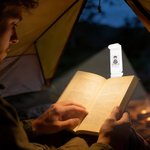 Personalisierte Cartoon Lesefigur wiederaufladbare LED-Leselampe mit Klammer und Namen Geburtstag Geschenk für Bücherliebhaber