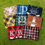 Coprisedile per seduta per golf cart in poliestere personalizzato con nome e iniziale - Regalo ideale per compleanni per golfisti
