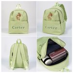 Sac d'école personnalisé avec le nom de Peter Rabbit Duck Easter Eggs Cadeau d'anniversaire de Pâques pour les enfants