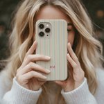 Henkilökohtainen Stripe nimi Puhelin asia iPhone tai Samsung Päivittäinen käyttö Syntymäpäivälahja perheen ystävä