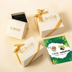 Collier Marsupilami à longue queue personnalisé avec nom Cadeau d'anniversaire pour femmes filles enfants | Callie × Marsupilami®.