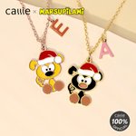 Personlig Marsupilami-halskjede med lang hale og navn Bursdagsgave til kvinner Jenter Barn | Callie × Marsupilami®
