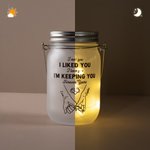 Henkilökohtainen pari Pinky Promise Light Up Mason Jar Night Light nimi kalenteri päivämäärä ja String valot Ystävänpäivä vuosipäivä lahjoja hänelle 6