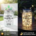 Henkilökohtainen pari Pinky Promise Light Up Mason Jar Night Light nimi kalenteri päivämäärä ja String valot Ystävänpäivä vuosipäivä lahjoja hänelle 9