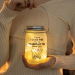 Henkilökohtainen pari Pinky Promise Light Up Mason Jar Night Light nimi kalenteri päivämäärä ja String valot Ystävänpäivä vuosipäivä lahjoja hänelle 2