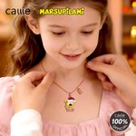 Personlig Marsupilami-halskjede med lang hale og navn Bursdagsgave til kvinner Jenter Barn | Callie × Marsupilami®