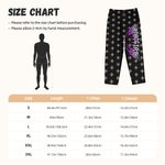 Personliga Punk Metal Rock Style Långa pyjamasbyxor med dragsko och namn Dagligt bruk Födelsedagspresent för kvinnor Män