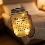 Henkilökohtainen pari Pinky Promise Light Up Mason Jar Night Light nimi kalenteri päivämäärä ja String valot Ystävänpäivä vuosipäivä lahjoja hänelle 4