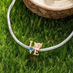 Vaca Highland Personalizada Corazón Piedra de Nacimiento Pulsera de Amor Joyería Delicada Cumpleaños Aniversario San Valentín Regalo para Mujeres Amantes de las Vacas Highland