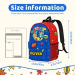 Sac à dos personnalisé Pop Art Star Boom Comic Style Grande Capacité avec Nom et Initiales Cadeau d'Anniversaire de Rentrée pour Garçons Filles