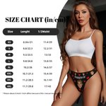 Personalisierte Multicolor lustiges Gesicht Fotos Tanga kurze Flitterwochen Reise Valentinstag Geschenk für Frau Freundin