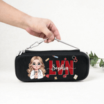 Personalized Cartoon Doctor Nurse Character Stethoscope Case with Name Birthday Nurse Graduation Appreciation Gift for Nurse Doctor