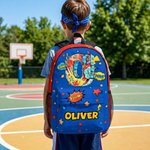 Sac à dos personnalisé Pop Art Star Boom Comic Style Grande Capacité avec Nom et Initiales Cadeau d'Anniversaire de Rentrée pour Garçons Filles