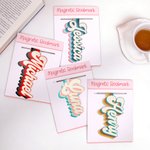 Segnalibro magnetico personalizzato a strisce colorate in stile retrò con nome Accessori per la lettura Regalo di compleanno per topi di biblioteca