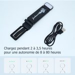 Pince Lumineux LED Rechargeable Personnalisé avec Fleur de Naissance et Nom Accessoire de Lecture Cadeau d'Anniversaire pour Amoureux de Lecture