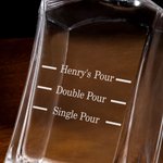 Personalized Pour Lines Name Hexagonal Decanter 2 Whiskey Glasses Set with Wooden Storage Box Birthday Anniversary Gift for Men Whiskey Lovers
