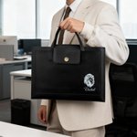 Henkilökohtainen Seppele Perhonen Perhonen Lion PU Nahka Salkku Alkuperäinen ja nimi Office Accessory Business Trip Lahja Työntekijöille kollegoille