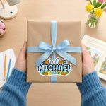 Personnalisé - Oreilles de lapin de Pâques - Etiquettes imperméables avec nom - Décoration de cadeau - Fête de Pâques - Favori pour les enfants