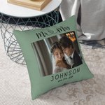 Personalisierte Multi-Color-Foto werfen Kissenbezug mit Namen Hochzeit Valentinstag Geschenk für Paar