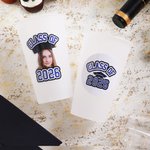 Spersonalizowane wodoodporne naklejki ze zdjęciem ukończenia szkoły Class of 2026 z nazwą szkoły i rokiem ukończenia szkoły Ulubiona dekoracja na przyjęcie dla absolwentów